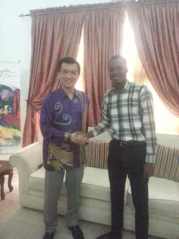 Tonye Barcanista, Members Of ECOWAS Youth Council Meet Malaysian Ambassador To Nigeria
